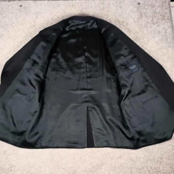 Brooks Brothers BrooksEase Black Wool Mens Blazer 50R - Picture 4 of 15